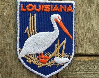 Louisiana Vintage Souvenir Travel Patch from Voyager - New In Original Package