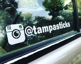 Custom Vinyl Instagram Decal / Instagram Sticker / Custom Decal / Custom Car Decal / Vinyl Decal