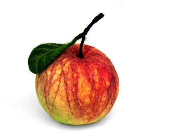 Teacher gift Felted lampshade apple Nursery Decor baby room Baby night light kids Nursery light Birthday Gift baby Felted lamp Felt light