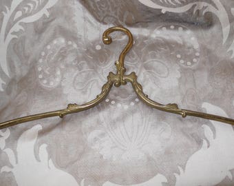 Vintage Kleiderbügell aus Messing Antique Brass clothes Hanger Vintage coat Hanger French wedding dress hanger
