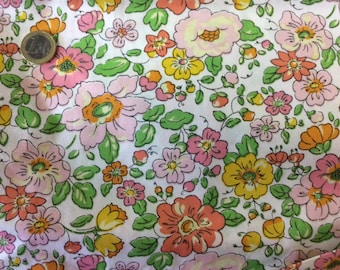 High quality cotton poplin, Twill effect, floral print