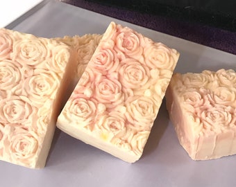 Rose Cold Process Soap! Cocoa Butter