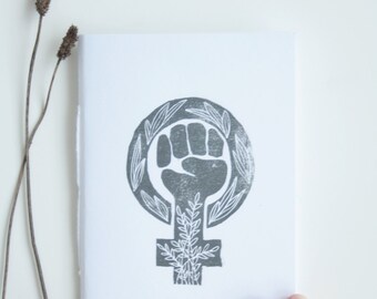 Feminist Notebook * Feminism Journal * Equal Rights * Woman empowerment * Sisterhood Notebook * Small Journal * Womanhood * Minimalist Gift