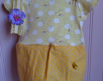 Busy Bees Gown for Bitty Baby Doll
