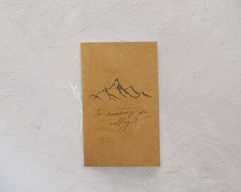 Montagnes sont appellées poche pour ordinateur portable | journal de la montagne, cadeau de Noël, voyage journal, carnet de montagne, cadeau de Noël moins de 10 ans