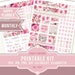 Create 365 Planner, August Planner Sticker, Happy Planner Sticker, August Monthly, Printable Sticker Kit, MAMBI Planner Sticker, 17047