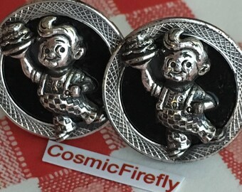 Bob's Big Boy Cufflinks Men's Vintage Cufflinks Fast Food Cufflinks Men's Cufflinks Antique Cufflinks Steampunk Cufflinks Hamburger