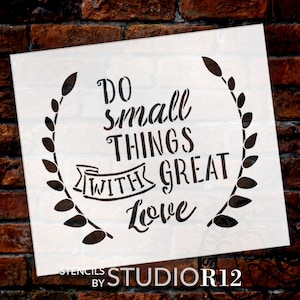 Do Small Things - Word Art Stencil - Select Size - STCL1824 - by StudioR12