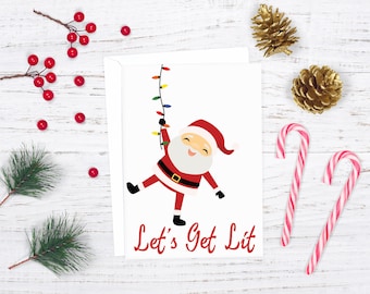 elfed up christmas card download digital holiday card funny