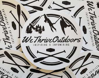 5" X 5" WeThriveOutdoors Sticker