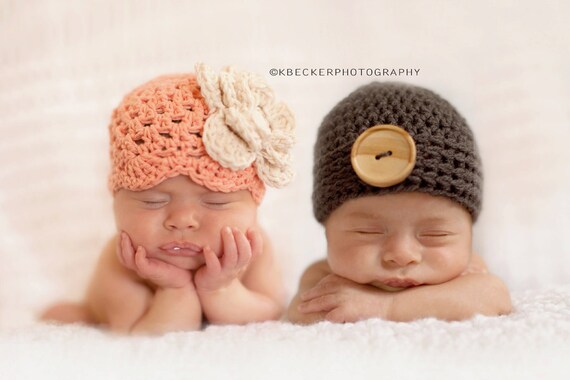 Twin hats newborn twin hats boy and girl twin hats baby Twin hats newborn twin hats boy and girl twin hats baby