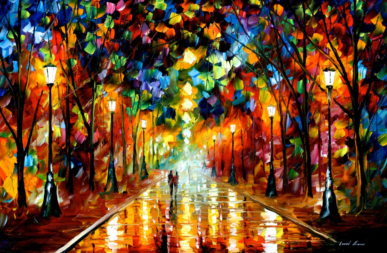 Large Oil Painting Wall Art On Canvas By Leonid Afremov