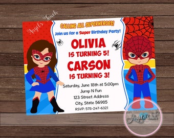 Spider Girl Invitations 9