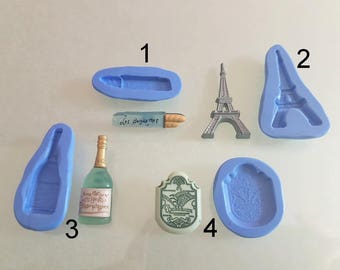 Moules silicone au choix, thème France, Paris