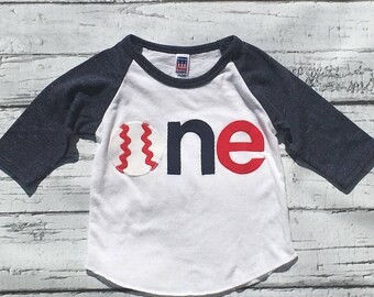 Baseball Birthday// One//First Birthday/Boy//Shirt//Photo Prop//Birthday Shirt//Ready To Ship//NEW DESIGN