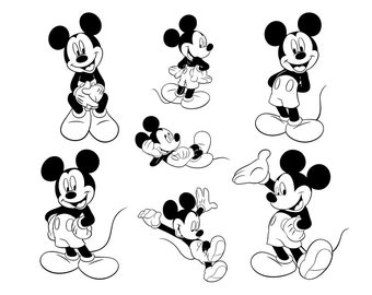 Download Mickey coloring book | Etsy