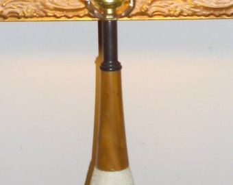 SALE Mid Century Lamp, Vintage Teak and Ceramic Lamp, Modern Ceramic and Wood Lamp