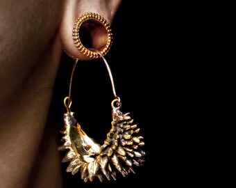 Hoop Earrings - Spike Hoop Earrings - Durian Earrings