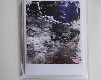 Edges in the snow greetings card