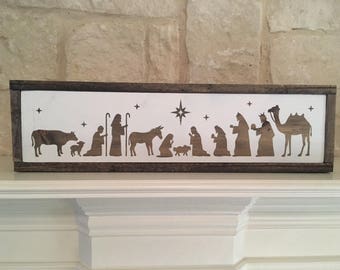 Frames Wood Nativity