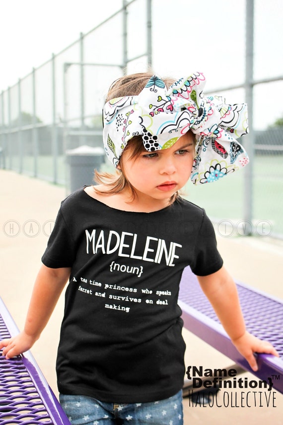 Items similar to Custom Cut Collar Name Definition™ Tees ...