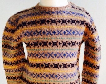 Handknit Fair Isle Child's Sweater