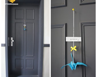 #1000forpeace door ornament