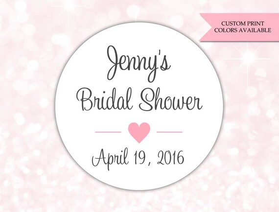 Bridal shower stickers Bridal shower labels Bridal shower