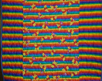 Honey Bear and Piglet Baby Quilt