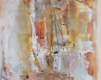 Abstract Art Original Painting, Abstract Wall Art, Original Abstract Acrylic Painting, Mixed Media Wall Art, Contemporary Home Decor, brown