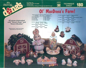 Dona's Ceramic Technique Sheets - Sold Separately(See Selection Below)