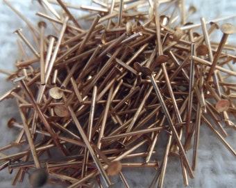 Raw brass 3/4" headpins,200pcs-CMP147