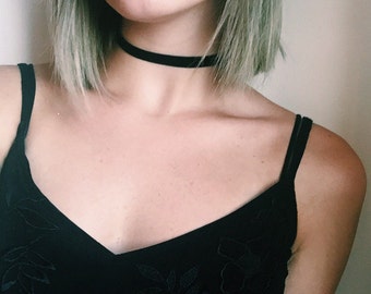 Thin Velvet Choker Black Choker Thin Black Velvet Choker Basic Velvet Choker Skinny Velvet Choker Tumblr Choker