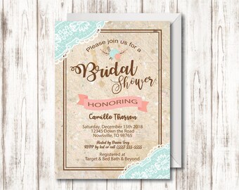 Lace Bridal Shower Invite