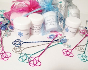 10 Handmade Party Favor Bubble Wands, Ready to Ship, No Customization, Random Colors