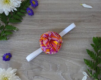 Baby Headband Retro Pink