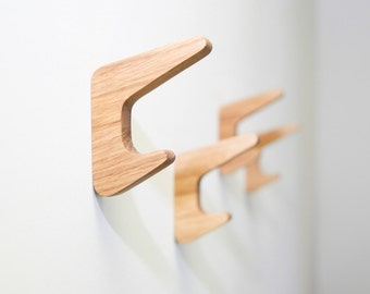 Wall Hooks RAITIS / Coat hooks / Coat rack / Entryway organizer / Key holder / Housewarming gift / Bathroom decor / Made by DABA