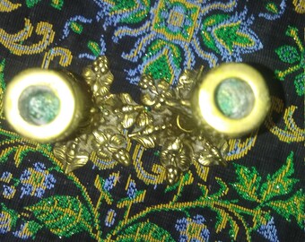 Vintage solid brass candle holders.