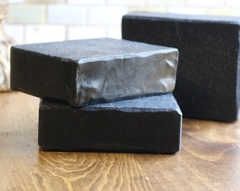 Vanilla Charcoal Soap - Vanilla Soap - Black Soap - Gifts for Him - Gifts For Her - Valentines Day Gift - Gift Basket Ideas - Wedding Favors
