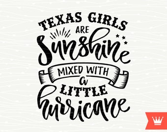Sunshine Mixed With A Little Hurricane SVG Cutting File Sweet