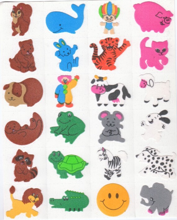 Cute Fuzzy stickers FREE SHIPPING