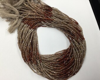 Natural Shaded Zircon Rondelles Faceted