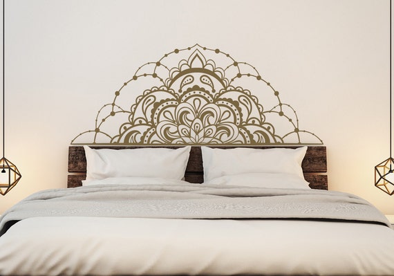 Mezza Mandala Vinyl Stickers per la camera da letto Mandala Mezza Mandala Vinyl Stickers per la camera da letto Mandala