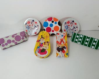 Lot of 7 U.S. MFG Vintage Party Noise Makers