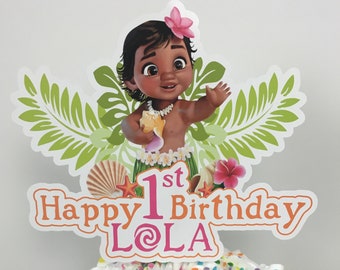 BABY MOANA Cake Toppers / Die Cuts / Centerpiece / Birthday Party / Decorations / Party Supplies / Decor