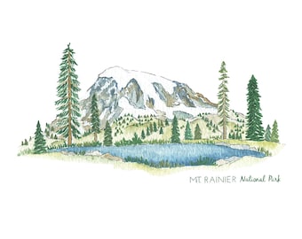Mt. Rainier National Park Print