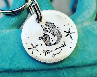 On Sale Mermaid at heart, Mermaid Keychain,Siren of the Sea, I am a mermaid,Mermaid lover, I'm really a mermaid, Ocean Siren keychain, Ready