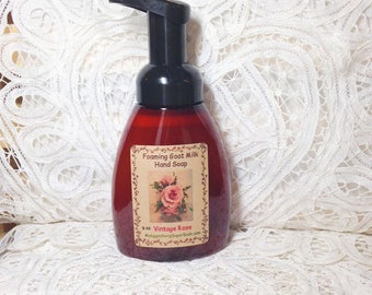 Foaming, Goat Milk, Hand Soap, Vintage Rose, Sweetheart Roses, Moeggenborg Sugar Bush