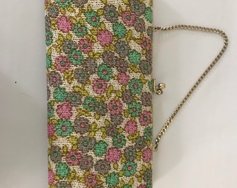 Floral clutch from the fifties or sixties
