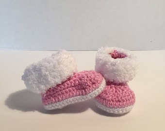 Crochet Baby Booties, 0-3 Months